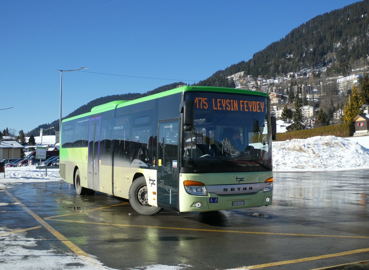 (232'279) - TPC Aigle - Nr. 30/VD 263'077 - Setra (ex Vol�nbusz, H-Budapest) am 22. Januar 2022 in Leysin, Centre sportif