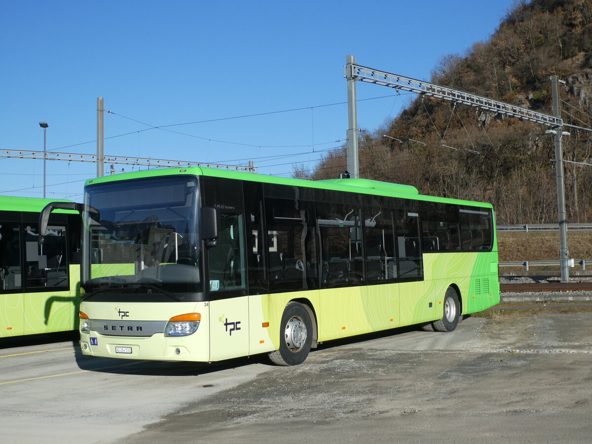 (232'332) - TPC Aigle - Nr. 34/VD 264'510 - Setra (ex Vol�nbusz, H-Budapest) am 23. Januar 2022 in Aigle, D�p�t