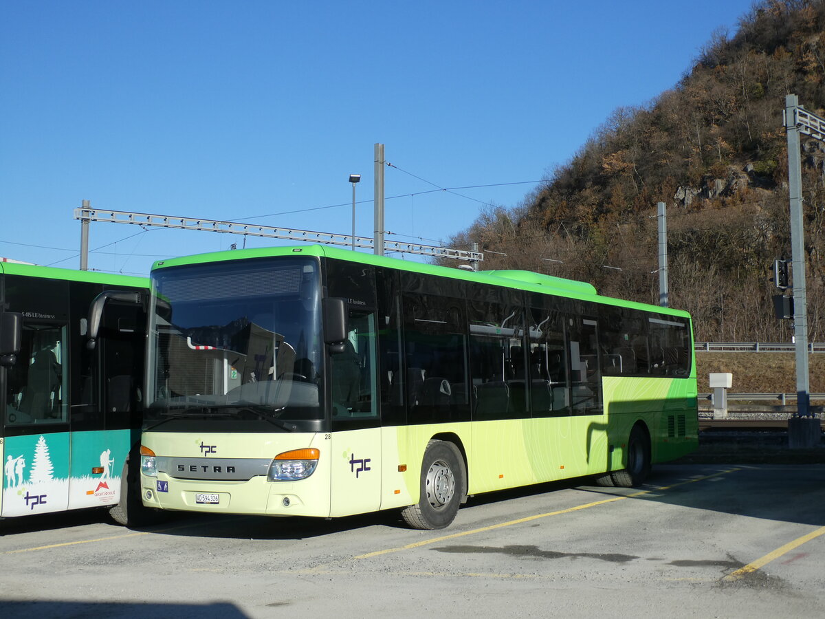 (232'333) - TPC Aigle - Nr. 28/VD 594'326 - Setra (ex Vol�nbusz, H-Budapest) am 23. Januar 2022 in Aigle, D�p�t