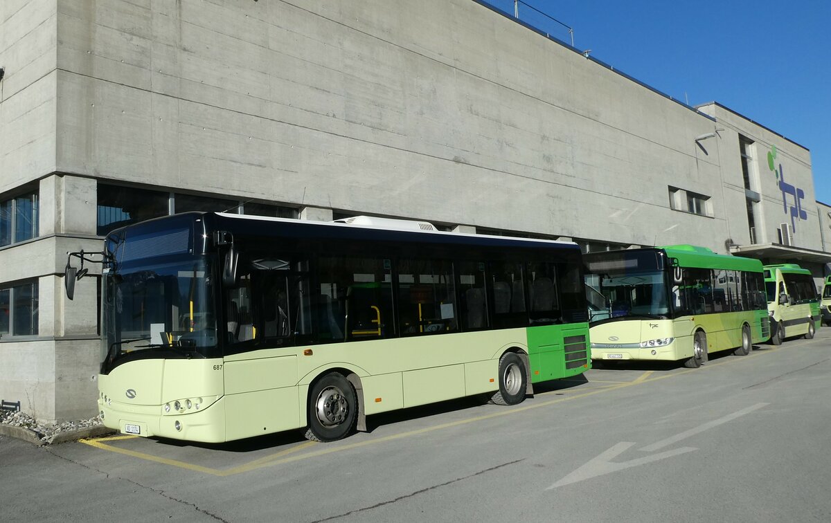 (232'346) - TPC Aigle - Nr. 687/VD 1174 - Solaris (ex Nr. CP20) am 23. Januar 2022 in Aigle, D�p�t