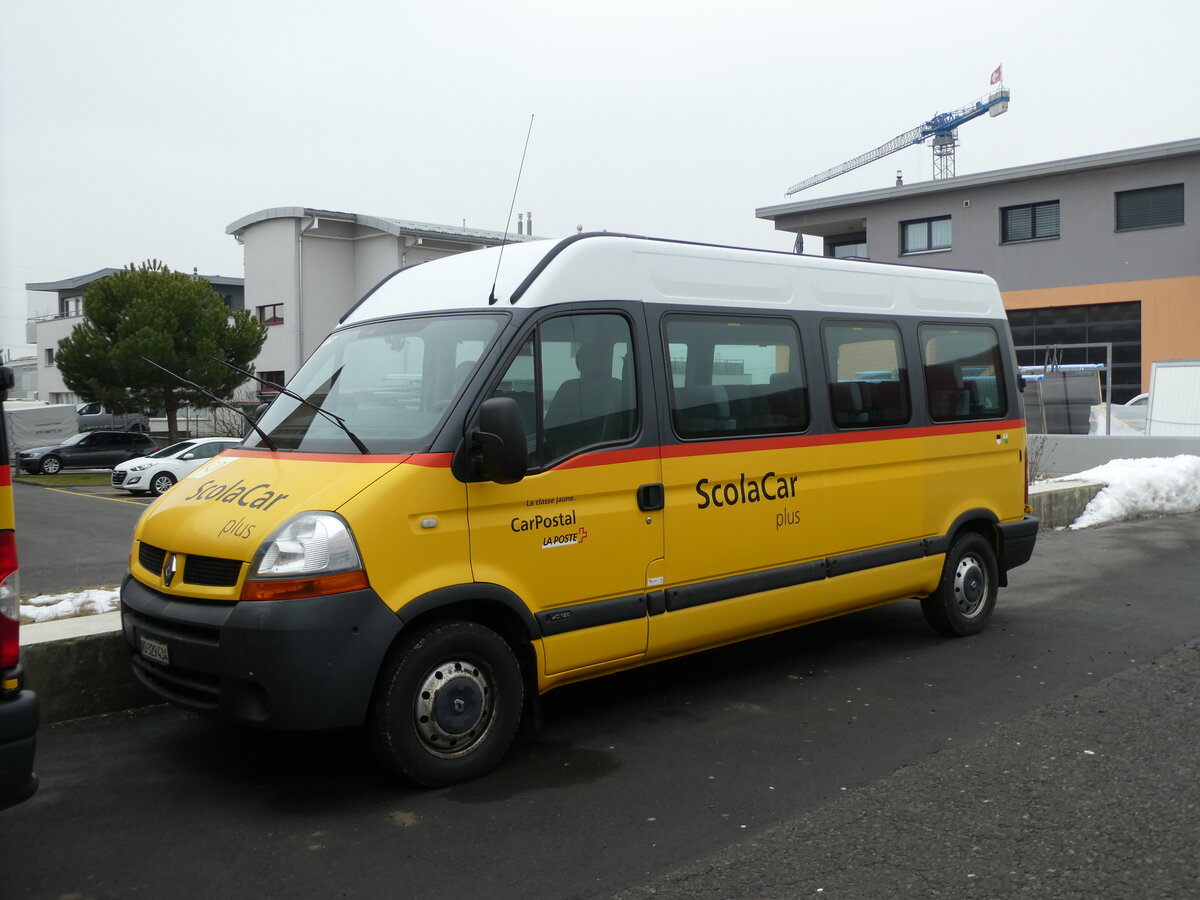 (232'354) - CarPostal Ouest - VD 329'434 - Renault am 23. Januar 2022 in Echallens, Garage