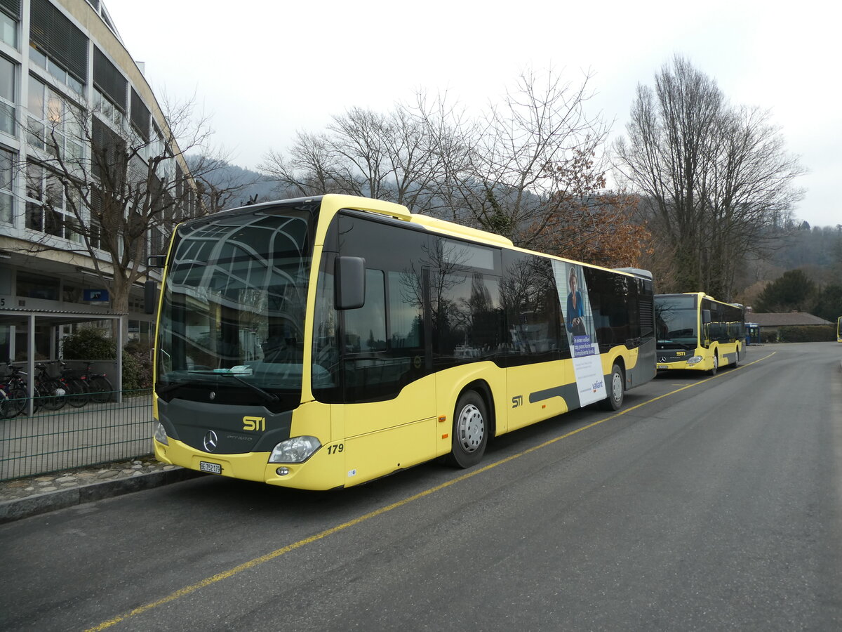 (232'404) - STI Thun - Nr. 179/BE 752'179 - Mercedes am 24. Januar 2022 bei der Schiffl�ndte Thun