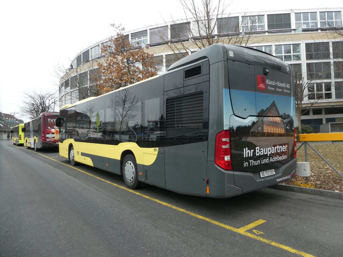 (232'406) - STI Thun - Nr. 180/BE 752'180 - Mercedes am 24. Januar 2022 bei der Schiffl�ndte Thun