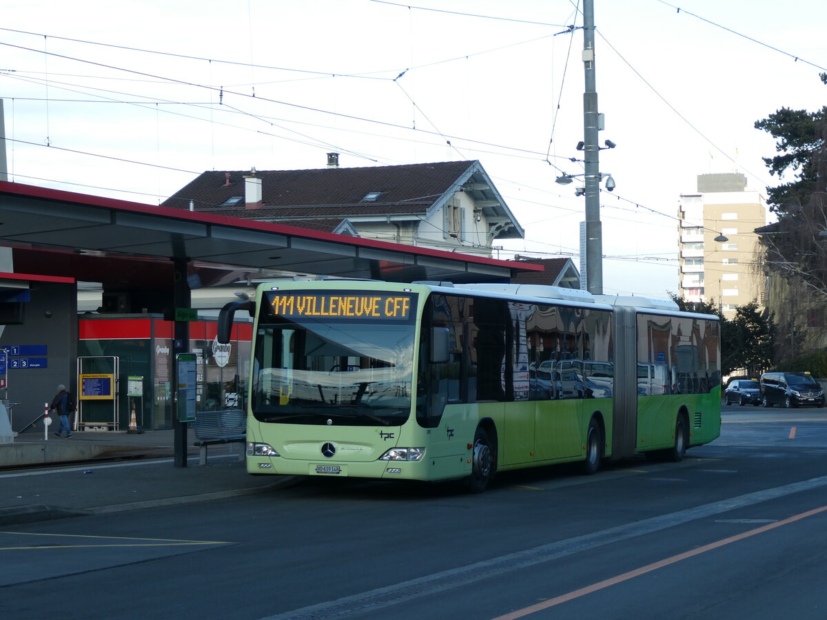 (232'431) - TPC Aigle - Nr. 305/VD 619'148 - Mercedes (ex H�rmann&S�hne, D-Hamburg) am 29. Januar 2022 beim Bahnhof Aigle