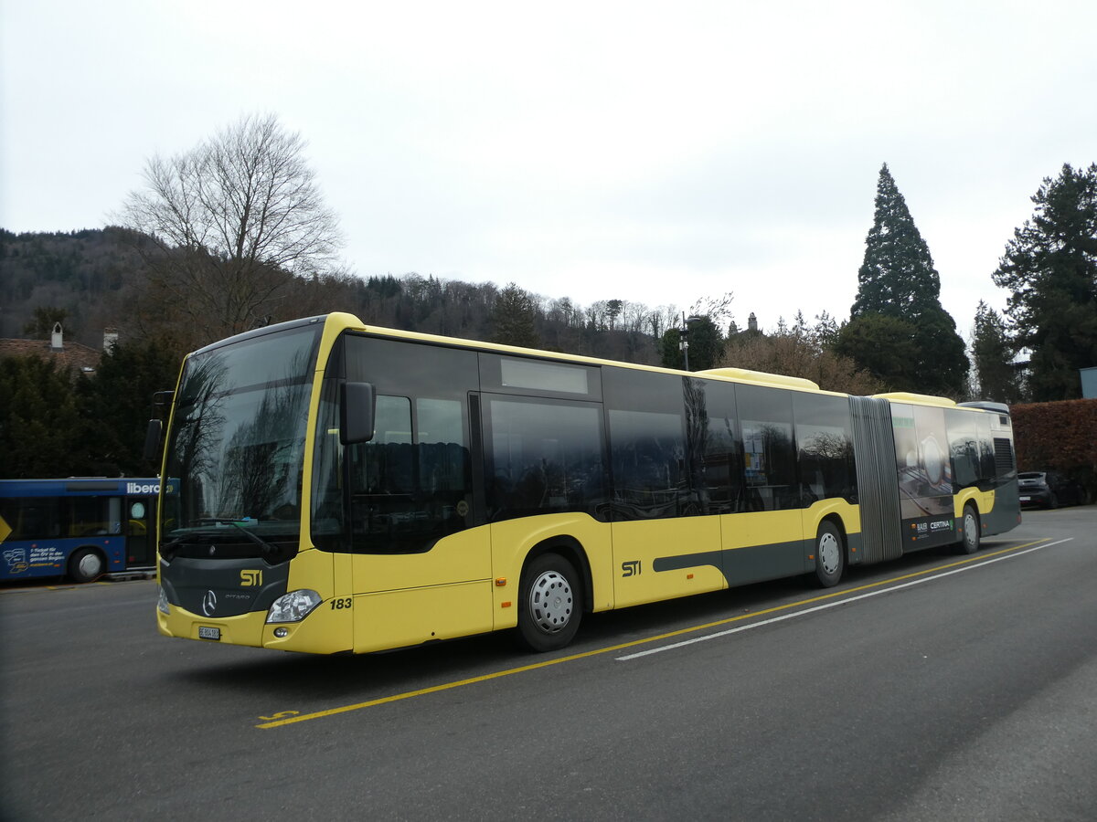 (232'492) - STI Thun - Nr. 183/BE 804'183 - Mercedes am 30. Januar 2022 bei der Schiffl�ndte Thun