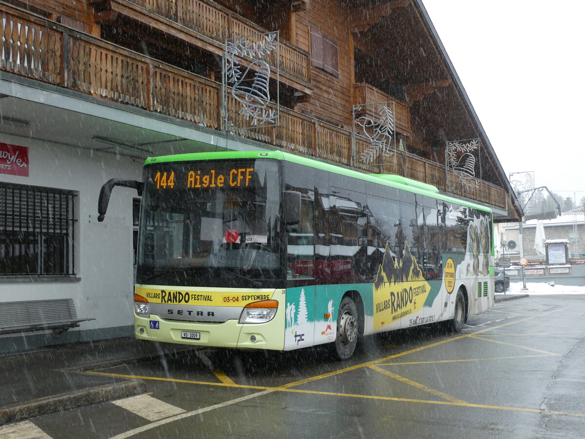 (232'592) - TPC Aigle - Nr. 26/VD 1079 - Setra (ex Vol�nbusz, H-Budapest) am 31. Januar 2022 beim Bahnhof Villars-sur-Ollon
