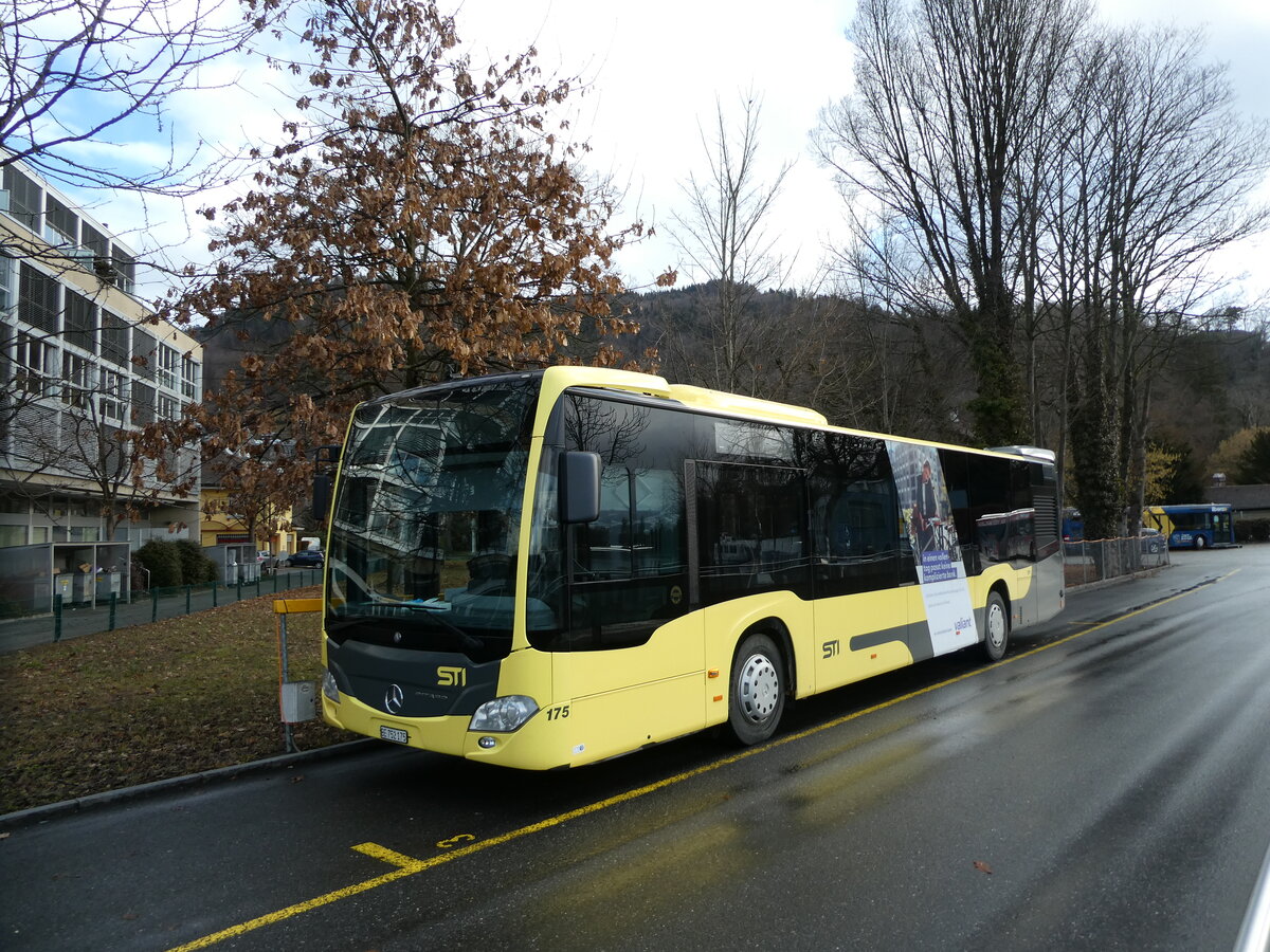 (232'743) - STI Thun - Nr. 175/BE 752'175 - Mercedes am 7. Februar 2022 bei der Schiffl�ndte Thun