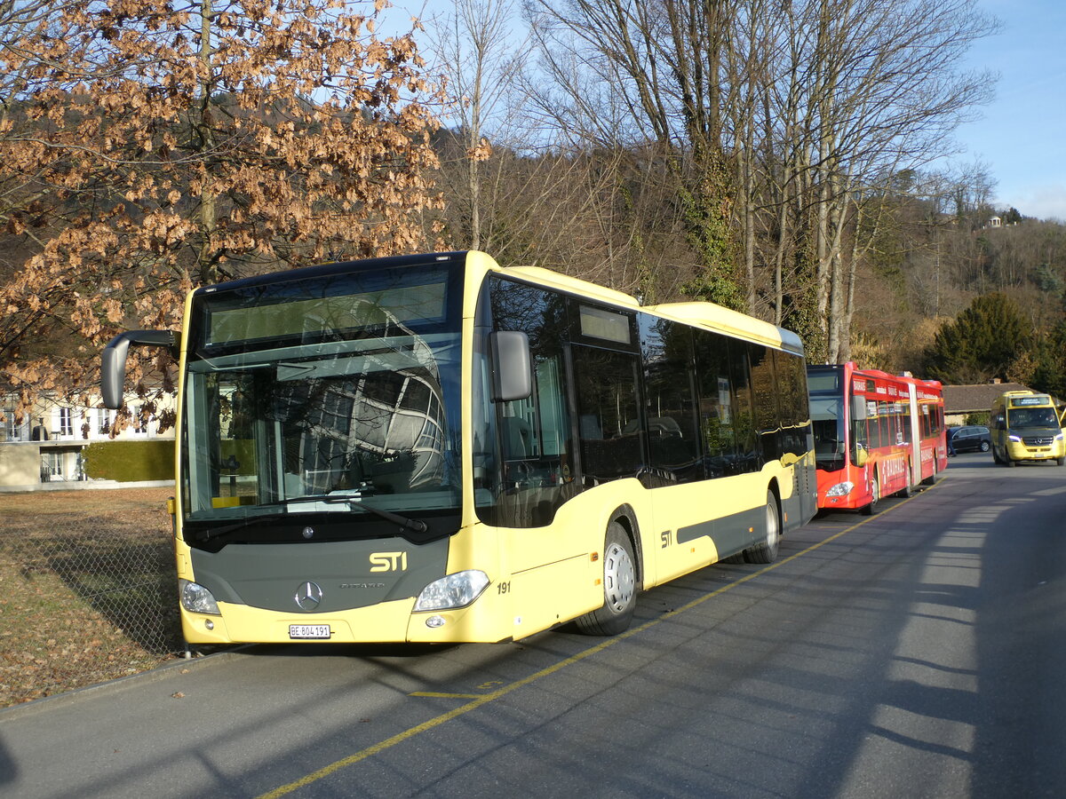 (232'982) - STI Thun - Nr. 191/BE 804'191 - Mercedes am 19. Februar 2022 bei der Schiffl�ndte Thun