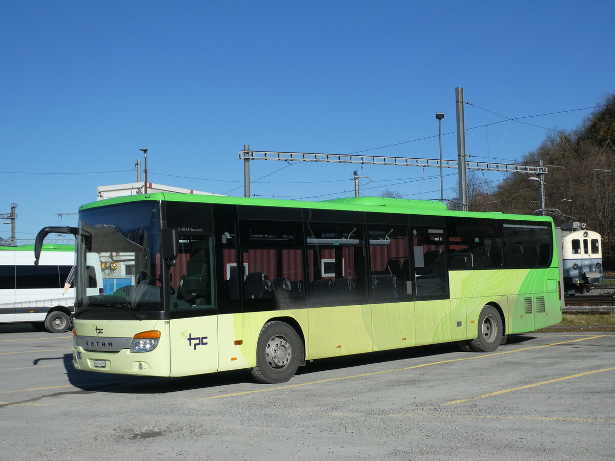 (233'140) - TPC Aigle - Nr. 28/VD 594'326 - Setra (ex Vol�nbusz, H-Budapest) am 26. Februar 2022 in Aigle, D�p�t