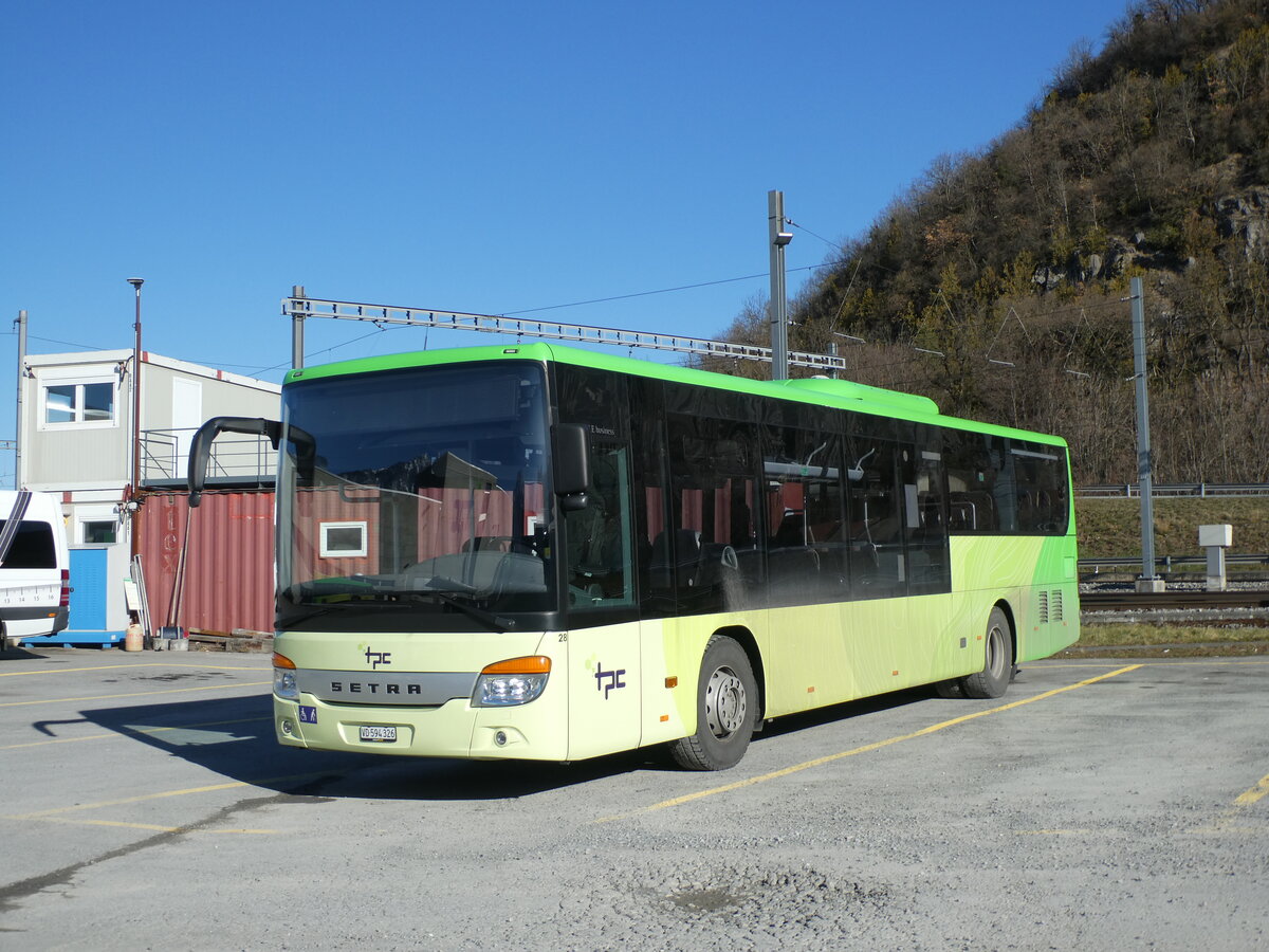 (233'141) - TPC Aigle - Nr. 28/VD 594'326 - Setra (ex Vol�nbusz, H-Budapest) am 26. Februar 2022 in Aigle, D�p�t