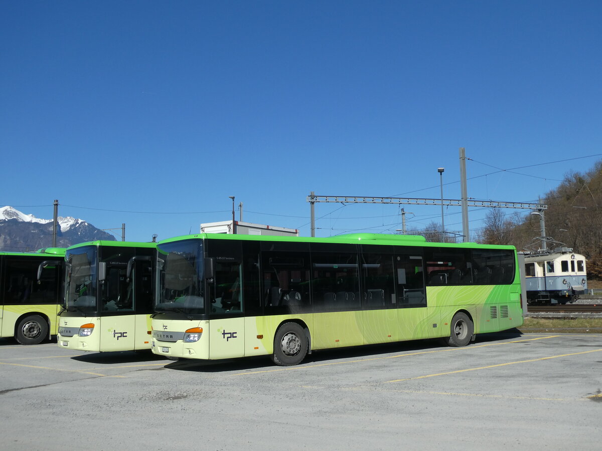 (233'169) - TPC Aigle - Nr. 28/VD 594'326 - Setra (ex Vol�nbusz, H-Budapest) am 26. Februar 2022 in Aigle, D�p�t