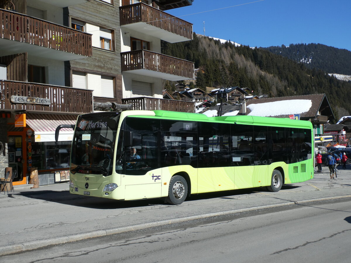 (233'183) - TPC Aigle - Nr. 21/VD 4151 - Mercedes (ex Br�mmel, D-Raesfeld) am 26. Februar 2022 in Morgins, Post