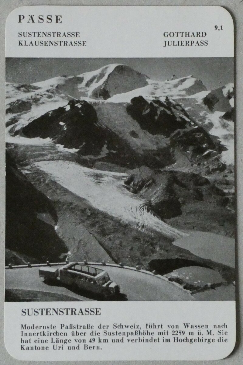 (233'372) - Quartett-Spielkarte mit Postauto am 6. M�rz 2022 in Thun