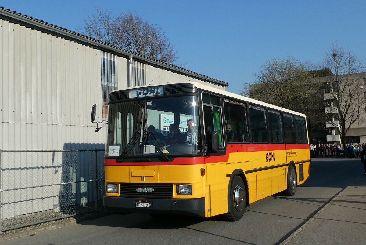 (233'381) - Gohl, Herzogenbuchsee - Nr. 11/BE 54'324 - NAW/Hess (ex Flury, Balm; ex Steiner, Altb�ron Nr. 11) am 6. M�rz 2022 in Thun, Alpenstrasse