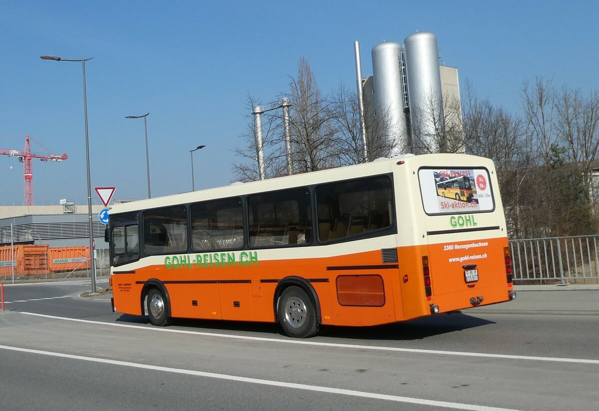 (233'391) - Gohl, Herzogenbuchsee - BE 815'877 - MAN/Lauber (ex AMSA Chiasso Nr. 19; ex Tresch, Amsteg) am 6. M�rz 2022 in Thun, Kleine Allmend