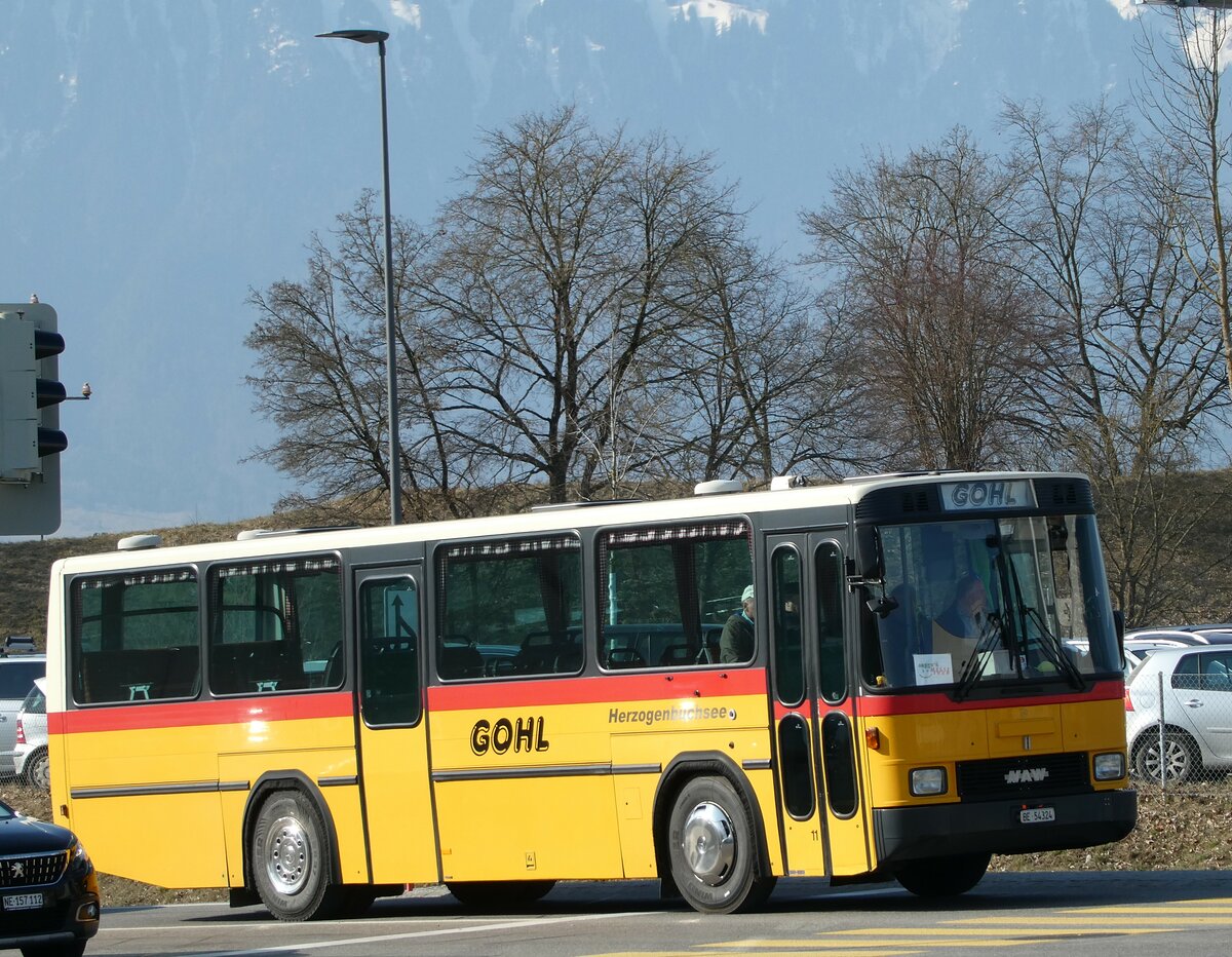 (233'395) - Gohl, Herzogenbuchsee - Nr. 11/BE 54'324 - NAW/Hess (ex Flury, Balm; ex Steiner, Altb�ron Nr. 11) am 6. M�rz 2022 in Thun, Kleine Allmend