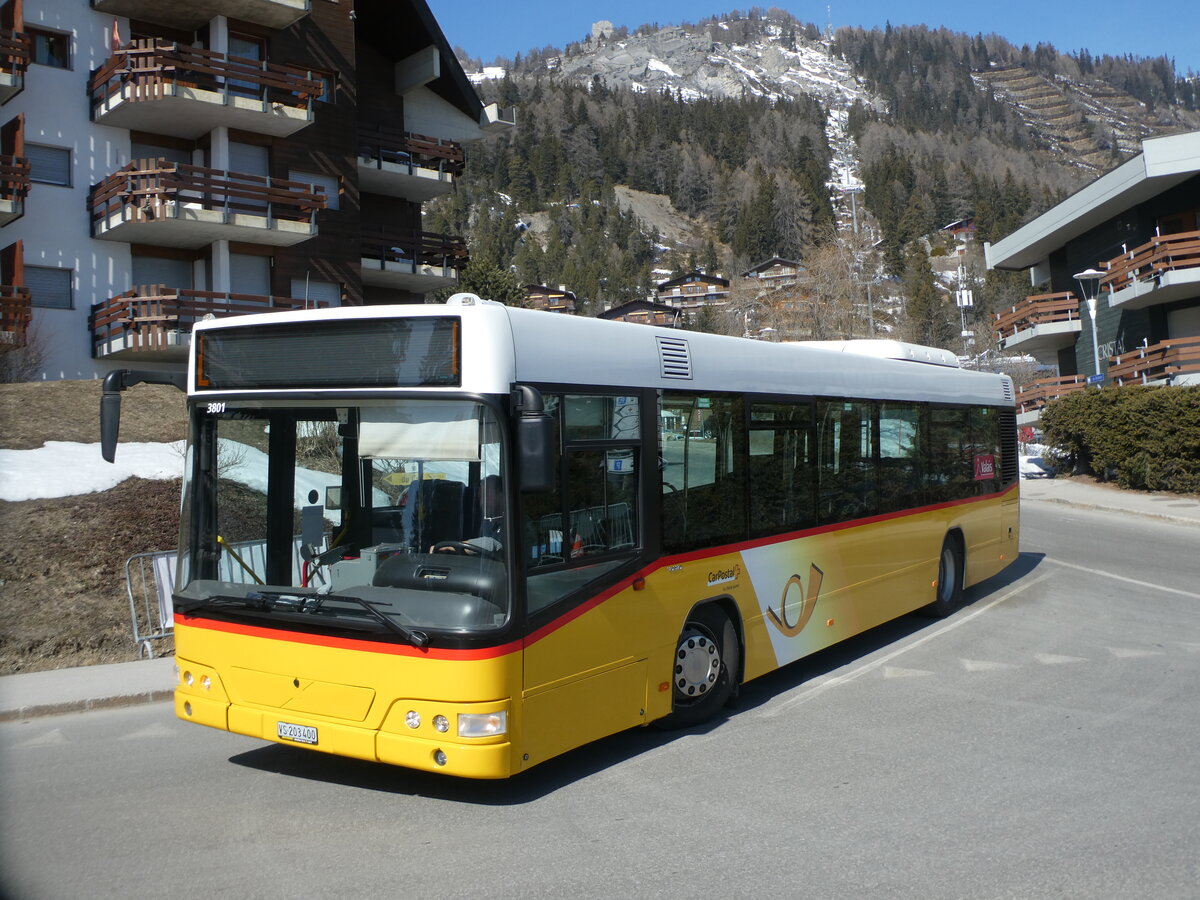 (233'420) - Buchard, Leytron - VS 203'400 - Volvo (ex SAPJV, L'Isle Nr. 30) am 7. M�rz 2022 in Anz�re, T�l�cabine