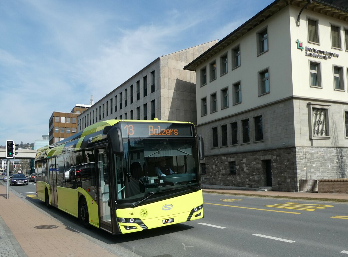 (233'539) - BOS PS Anstalt, Vaduz - Nr. 518/FL 40'203 - Solaris am 8. M�rz 2022 in Vaduz, Post