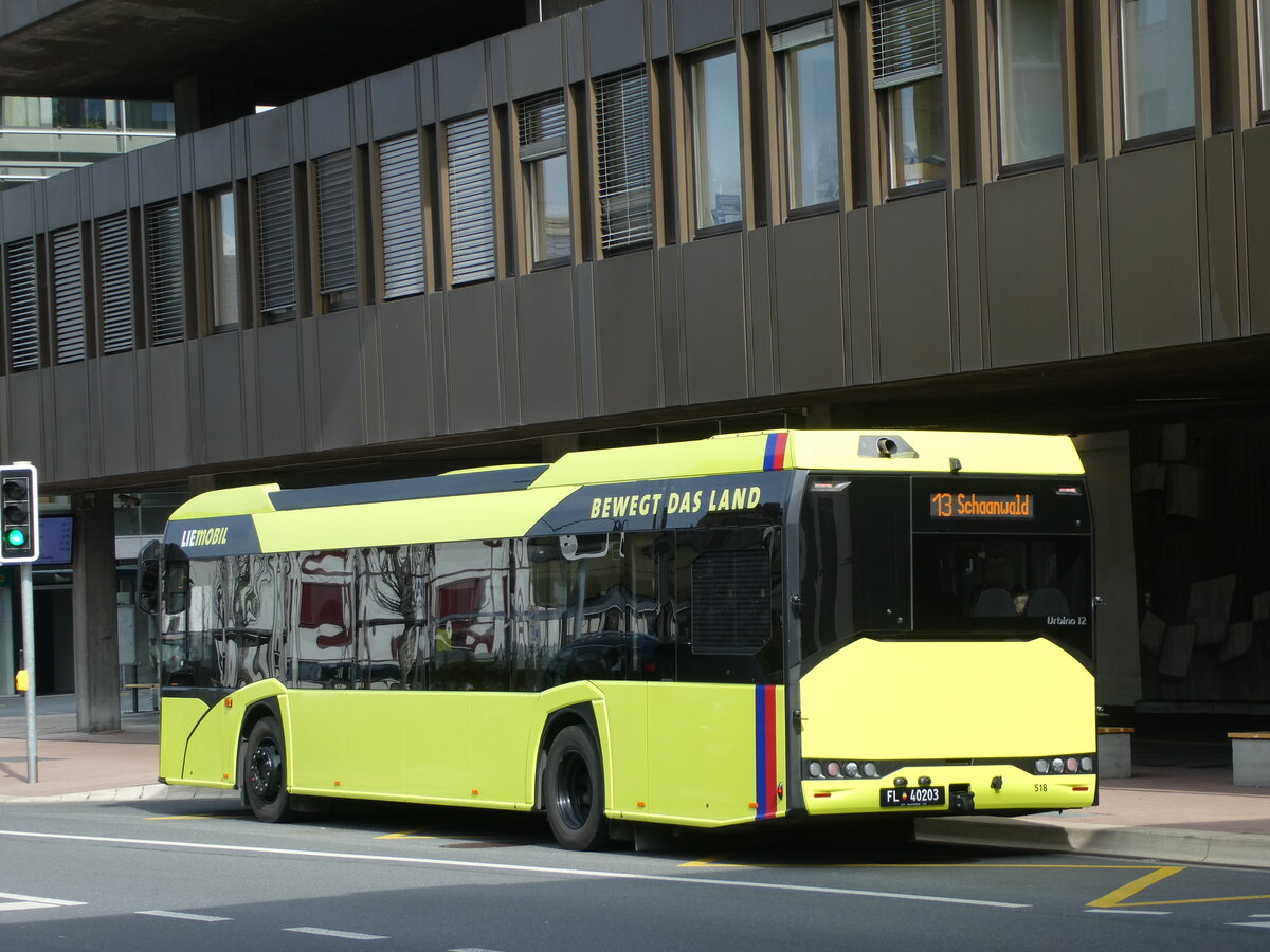 (233'551) - BOS PS Anstalt, Vaduz - Nr. 518/FL 40'203 - Solaris am 8. M�rz 2022 in Vaduz, Post