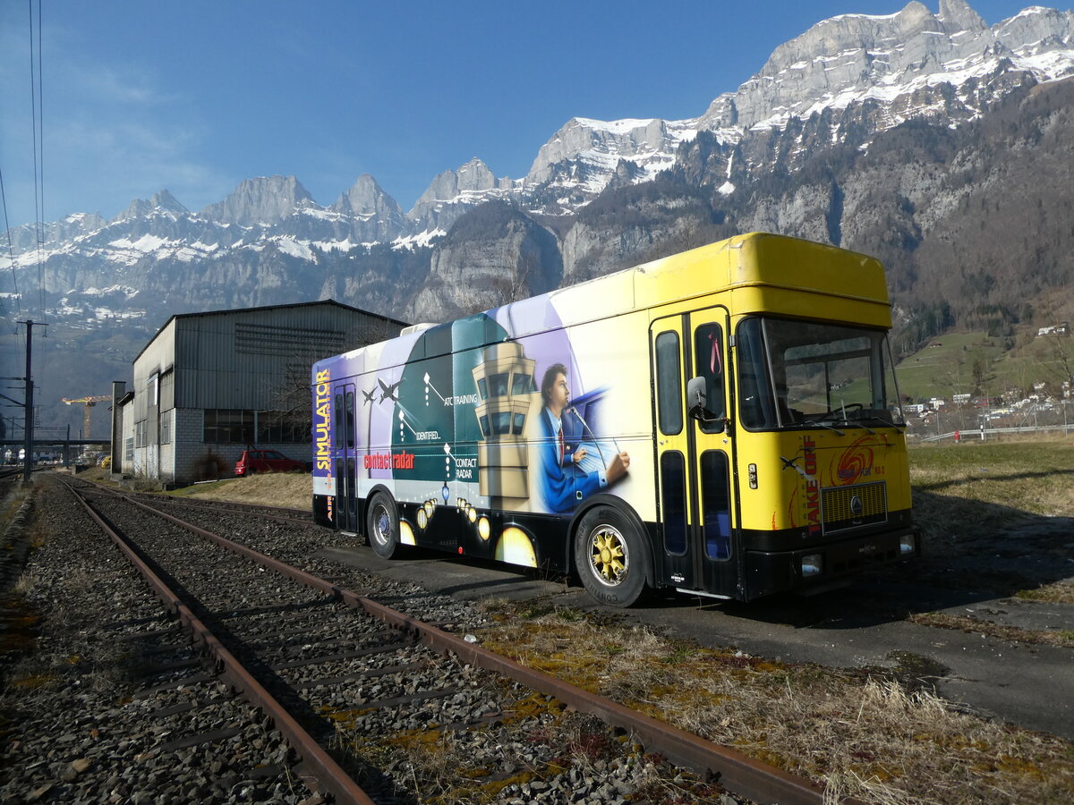 (233'572) - ??? - Saurer am 8. M�rz 2022 in Walenstadt, Sarganserstrasse (Chassis-Nr. 50'438)