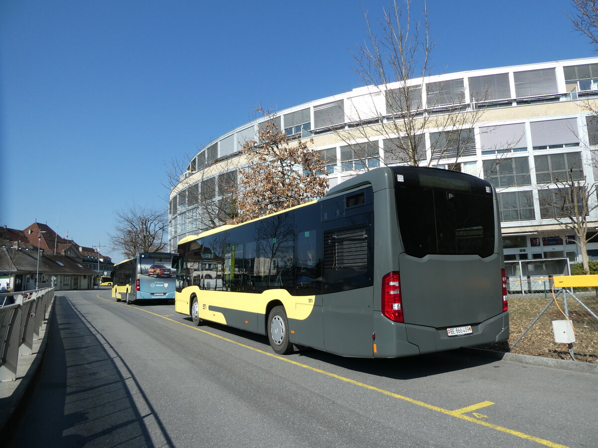 (233'586) - STI Thun - Nr. 409/BE 866'409 - Mercedes am 9. M�rz 2022 bei der Schiffl�ndte Thun