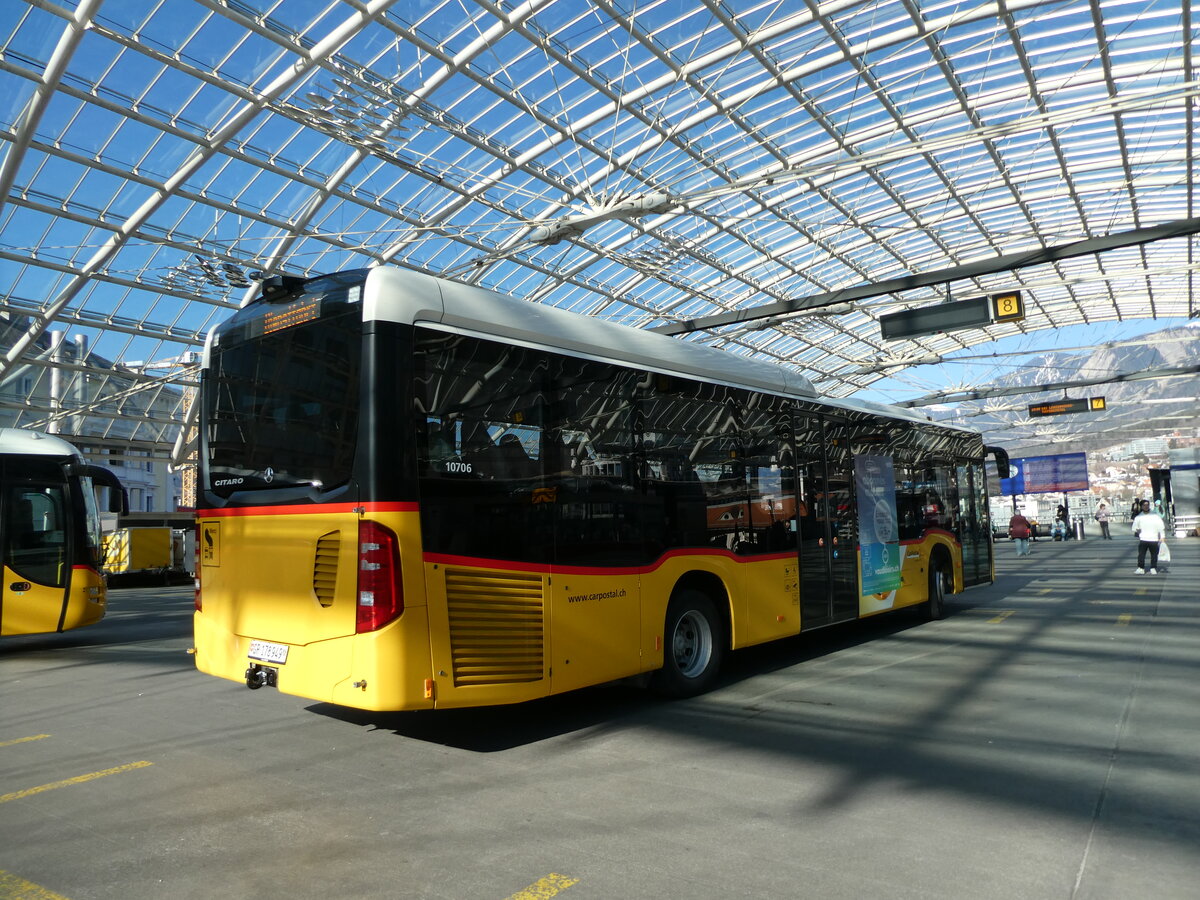 (233'600) - PostAuto Graub�nden - GR 178'949 - Mercedes (ex CarPostal Ouest) am 9. M�rz 2022 in Chur, Postautostation