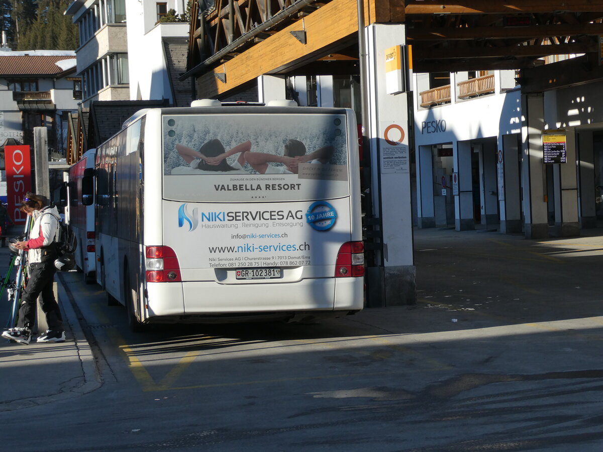 (233'619) - Bossi&Hemmi, Tiefencastel - GR 102'381 - MAN am 9. M�rz 2022 in Lenzerheide, Post