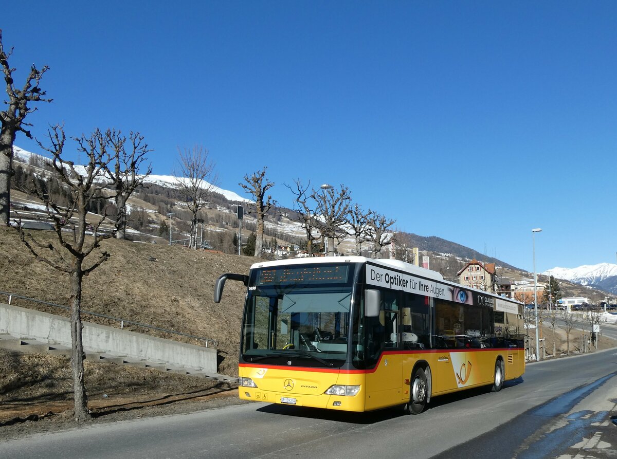 (233'717) - PostAuto Graub�nden - GR 159'234 - Mercedes am 10. M�rz 2022 in Scuol, Hotel Altana