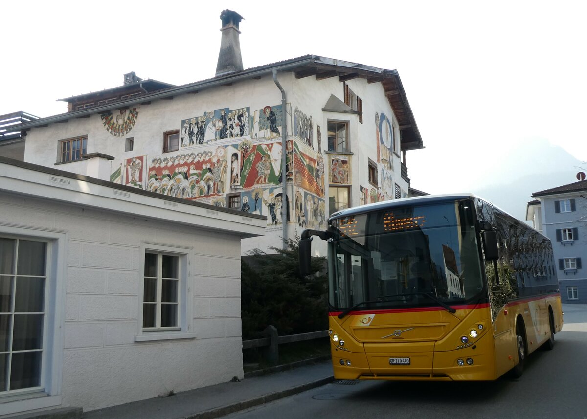(233'736) - PostAuto Graub�nden - GR 170'440 - Volvo am 11. M�rz 2022 in F�rstenaubruck