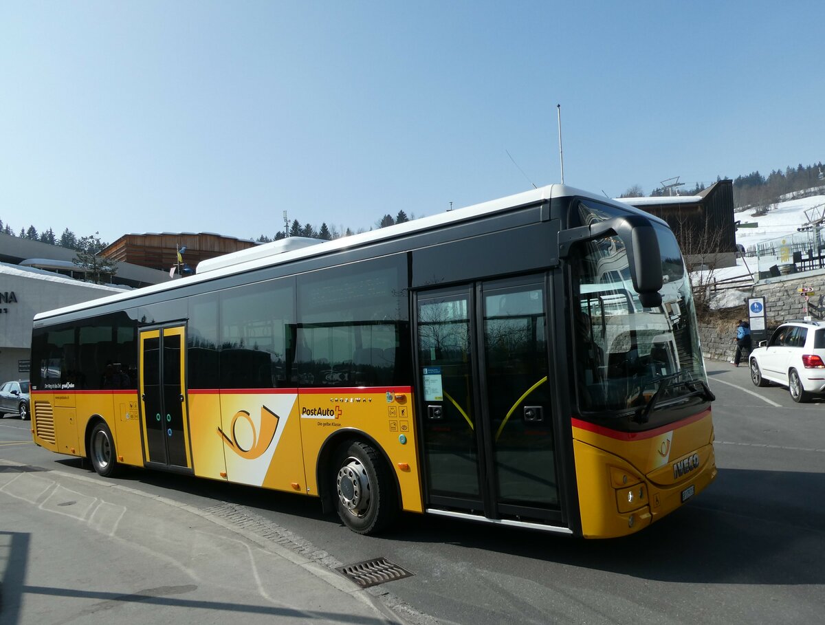 (233'759) - PostAuto Graub�nden - GR 179'713 - Iveco am 11. M�rz 2022 in Flims, Bergbahnen