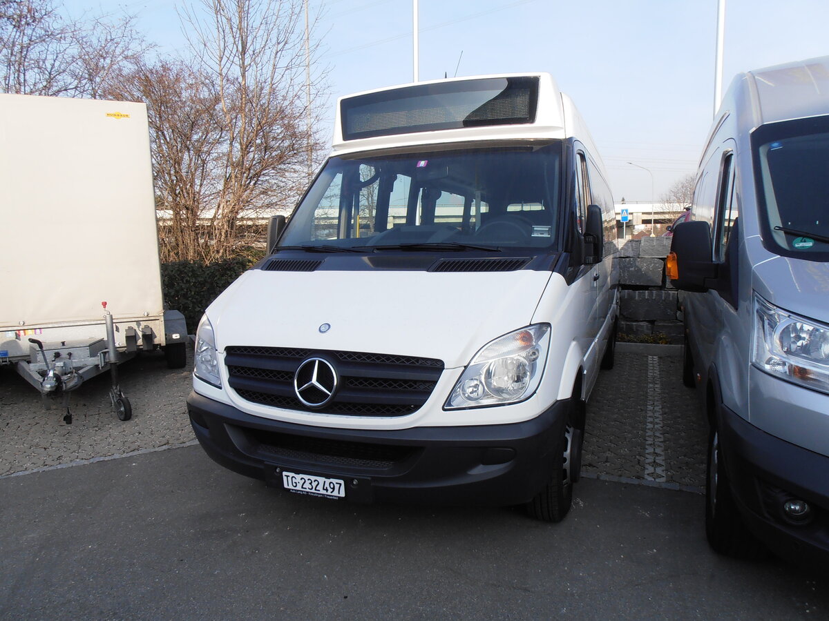 (233'871) - Eurobus, Arbon - TG 232'497 - Mercedes am 12. M�rz 2022 in Kerzers, Interbus
