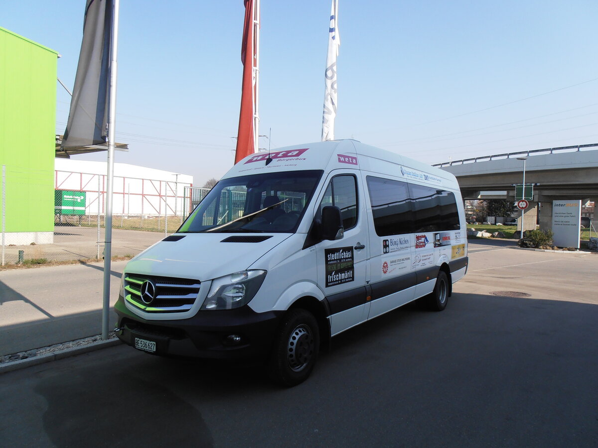 (233'978) - WETA, Walperswil - BE 536'627 - Mercedes am 20. M�rz 2022 in Kerzers, Interbus