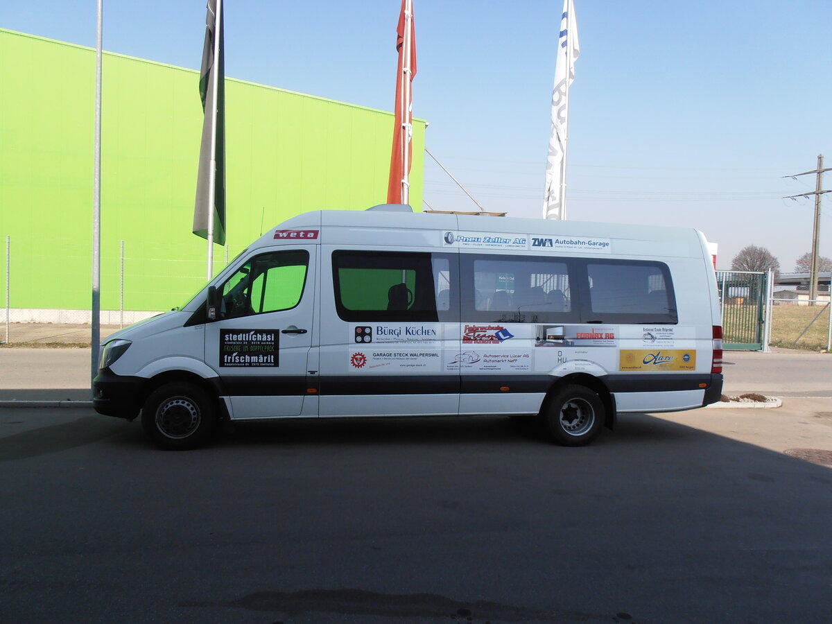 (233'979) - WETA, Walperswil - BE 536'627 - Mercedes am 20. M�rz 2022 in Kerzers, Interbus