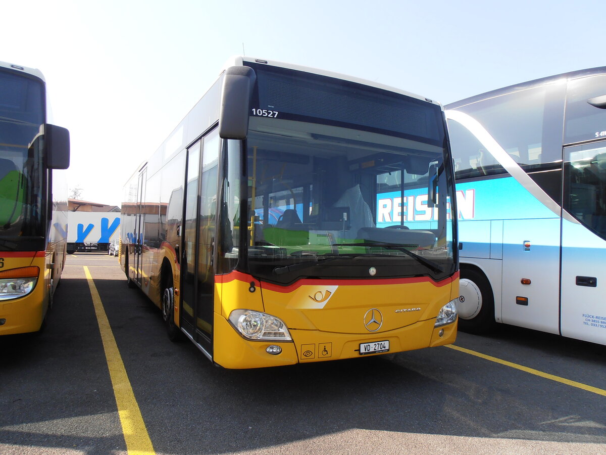 (233'986) - CarPostal Ouest - VD 2704 - Mercedes (ex TPB, S�deilles) am 20. M�rz 2022 in Kerzers, Interbus
