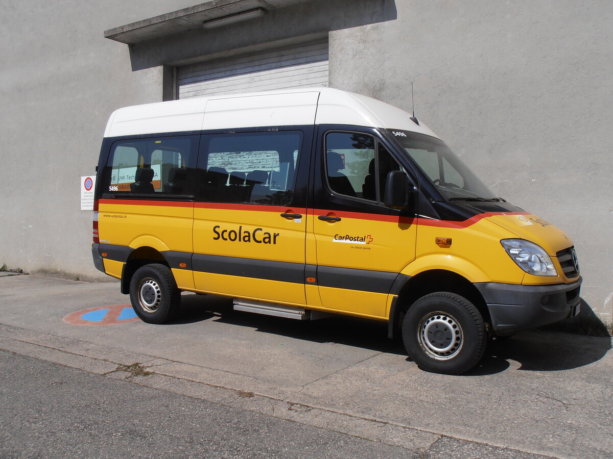 (234'040) - CarPostal Ouest - VD 538'198 - Mercedes am 20. M�rz 2022 in Yverdon, Garage 3