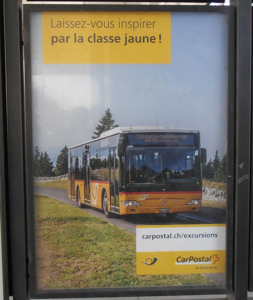 (234'050) - Plakat f�r Laissez-vous inspirer par la classe jaune! am 20. M�rz 2022 beim Bahnhof Yverdon
