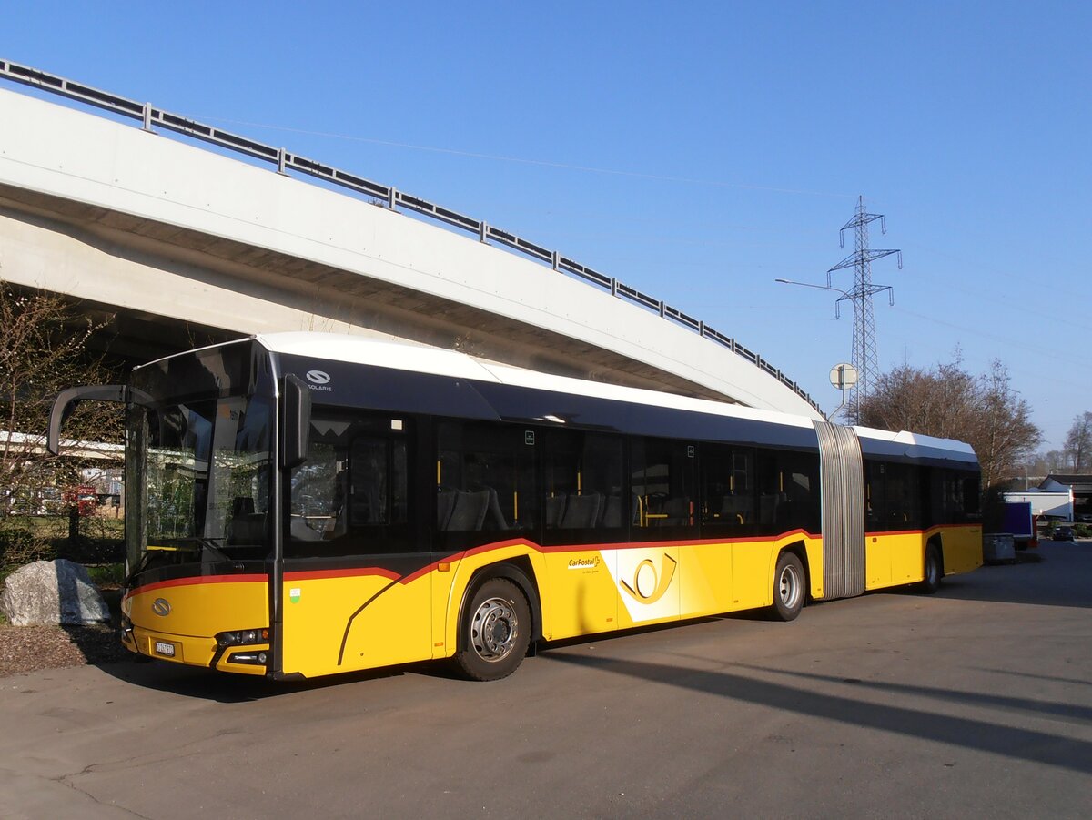 (234'104) - CarPostal Ouest - VD 267'970 - Solaris am 26. M�rz 2022 in Kerzers, Interbus