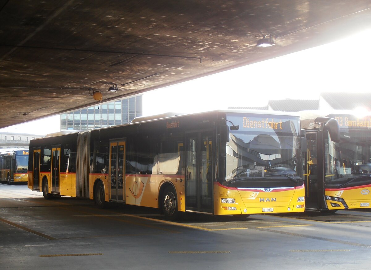 (234'116) - Steiner, Ortschwaben - Nr. 7/BE 78'878 - MAN am 28. M�rz 2022 in Bern, Postautostation