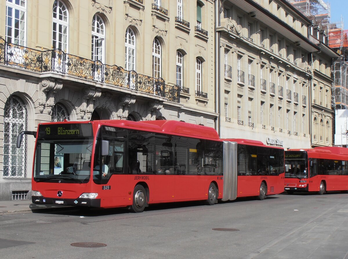 (234'122) - Bernmobil, Bern - Nr. 849/BE 671'849 - Mercedes am 28. M�rz 2022 in Bern, Bundesplatz