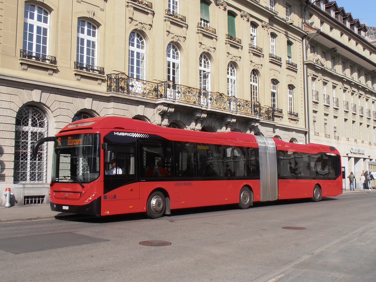 (234'127) - Bernmobil, Bern - Nr. 891/BE 832'891 - Volvo am 28. M�rz 2022 in Bern, Bundesplatz