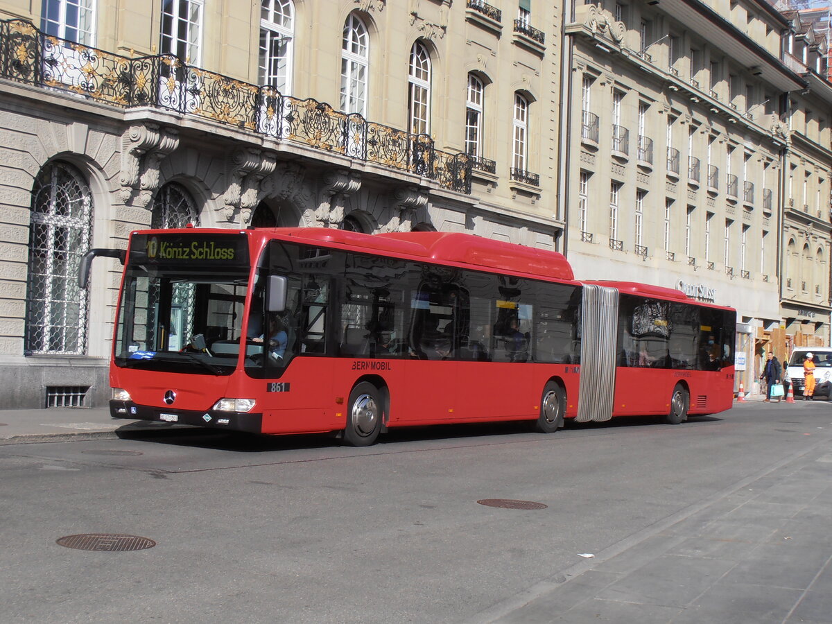 (234'137) - Bernmobil, Bern - Nr. 861/BE 671'861 - Mercedes am 28. M�rz 2022 in Bern, Bundesplatz