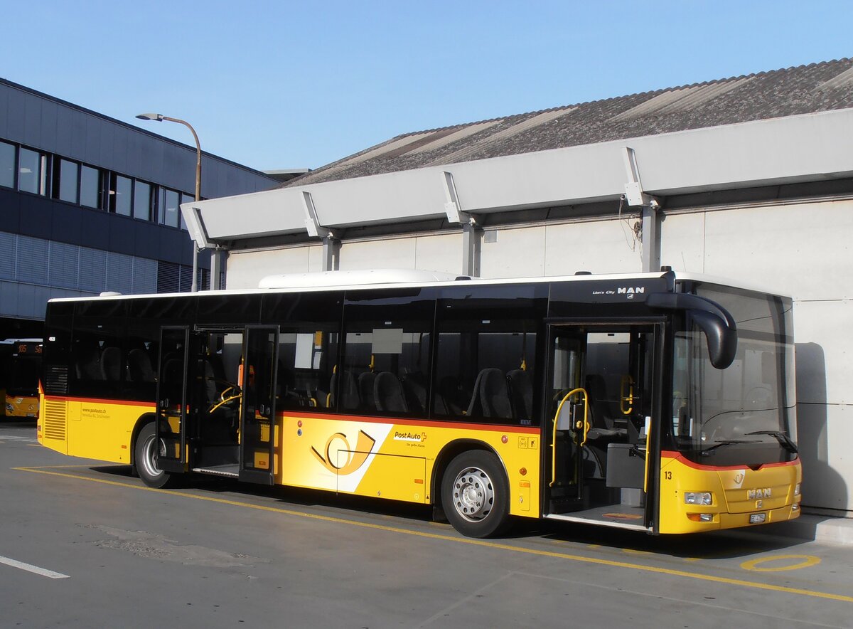 (234'154) - Steiner, Ortschwaben - Nr. 13/BE 47'894 - MAN am 28. M�rz 2022 in Bern, Postautostation