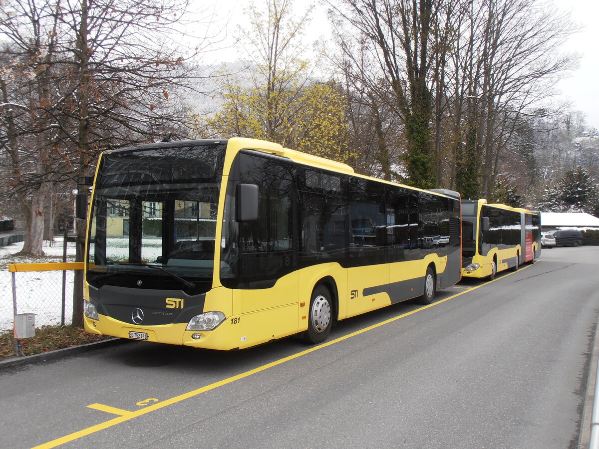 (234'193) - STI Thun - Nr. 181/BE 752'181 - Mercedes am 3. April 2022 bei der Schiffl�ndte Thun