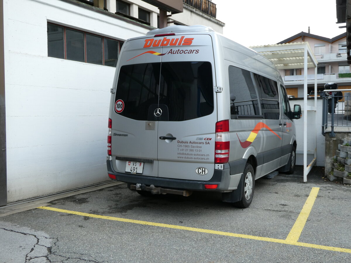 (234'254) - Dubuis, Savi�se - VS 491 - Mercedes am 9. April 2022 in Savi�se, Garage
