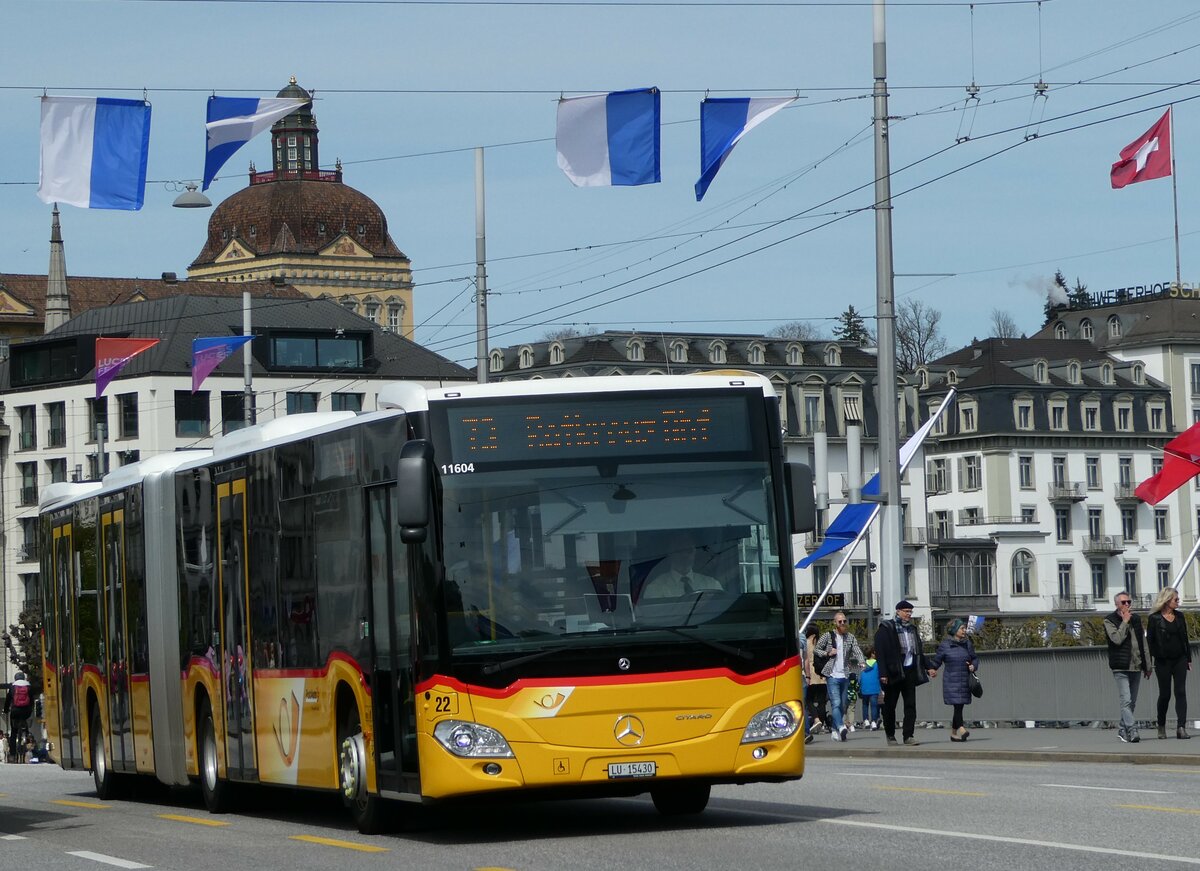 (234'435) - Bucheli, Kriens - Nr. 22/LU 15'430 - Mercedes am 11. April 2022 in Luzern, Bahnhofbr�cke