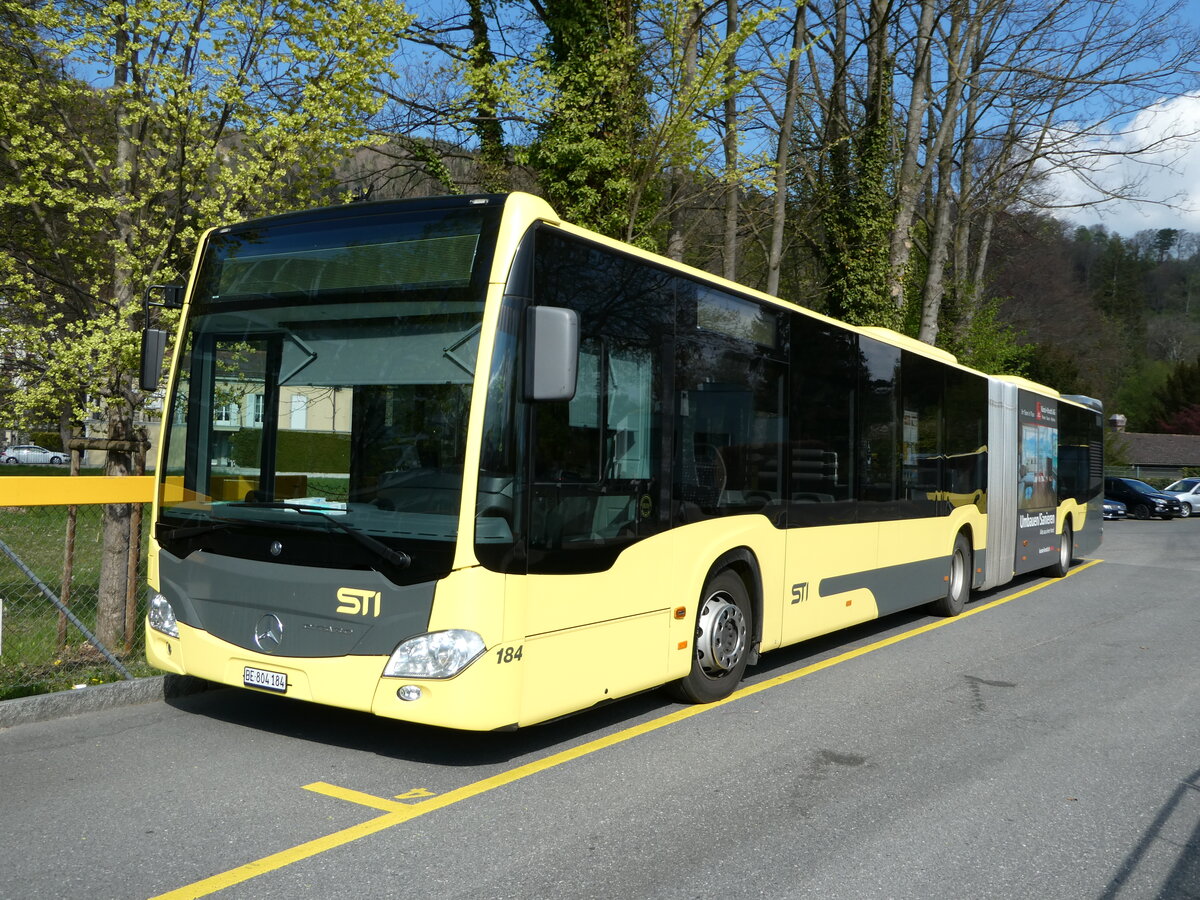 (234'637) - STI Thun - Nr. 184/BE 804'184 - Mercedes am 16. April 2022 bei der Schiffl�ndte Thun