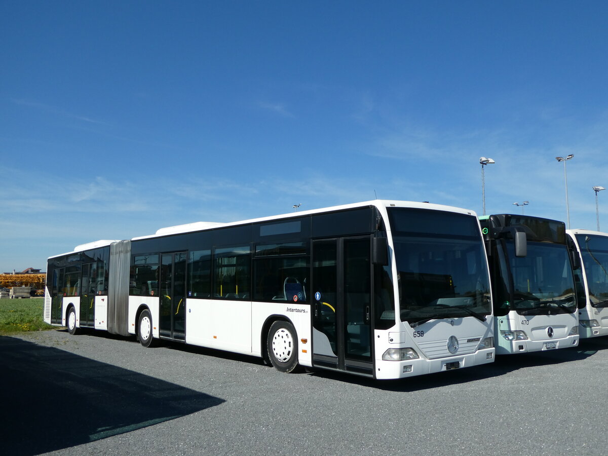 (234'712) - Intertours, Domdidier - Nr. 659 - Mercedes (ex Nr. 205; ex VZO Gr�ningen Nr. 29) am 18. April 2022 in Domdidier, Garage