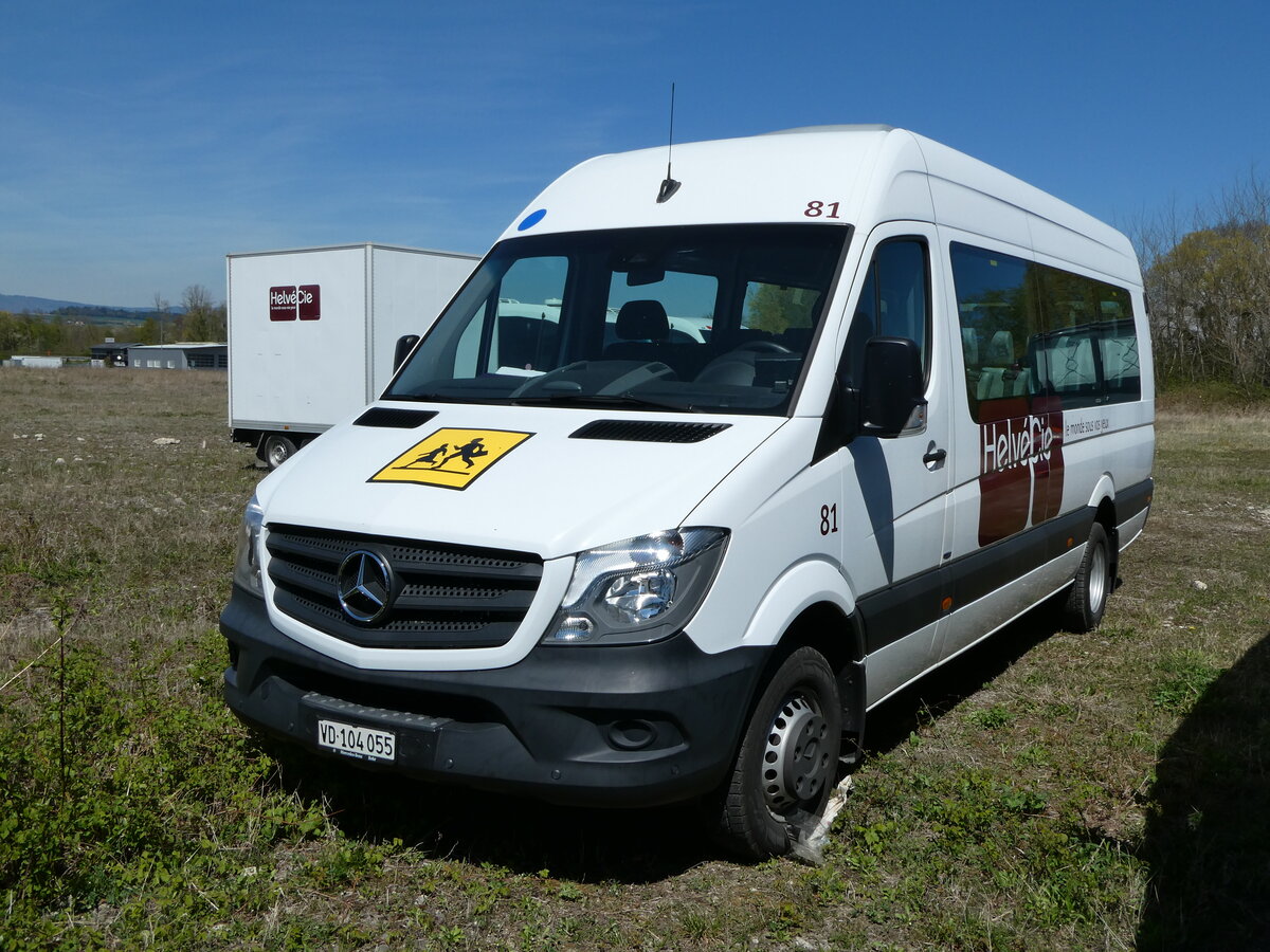 (234'772) - Helv�Cie, Satigny - Nr. 81/VD 104'055 - Mercedes am 18. April 2022 in Avenches, Route Industrielle