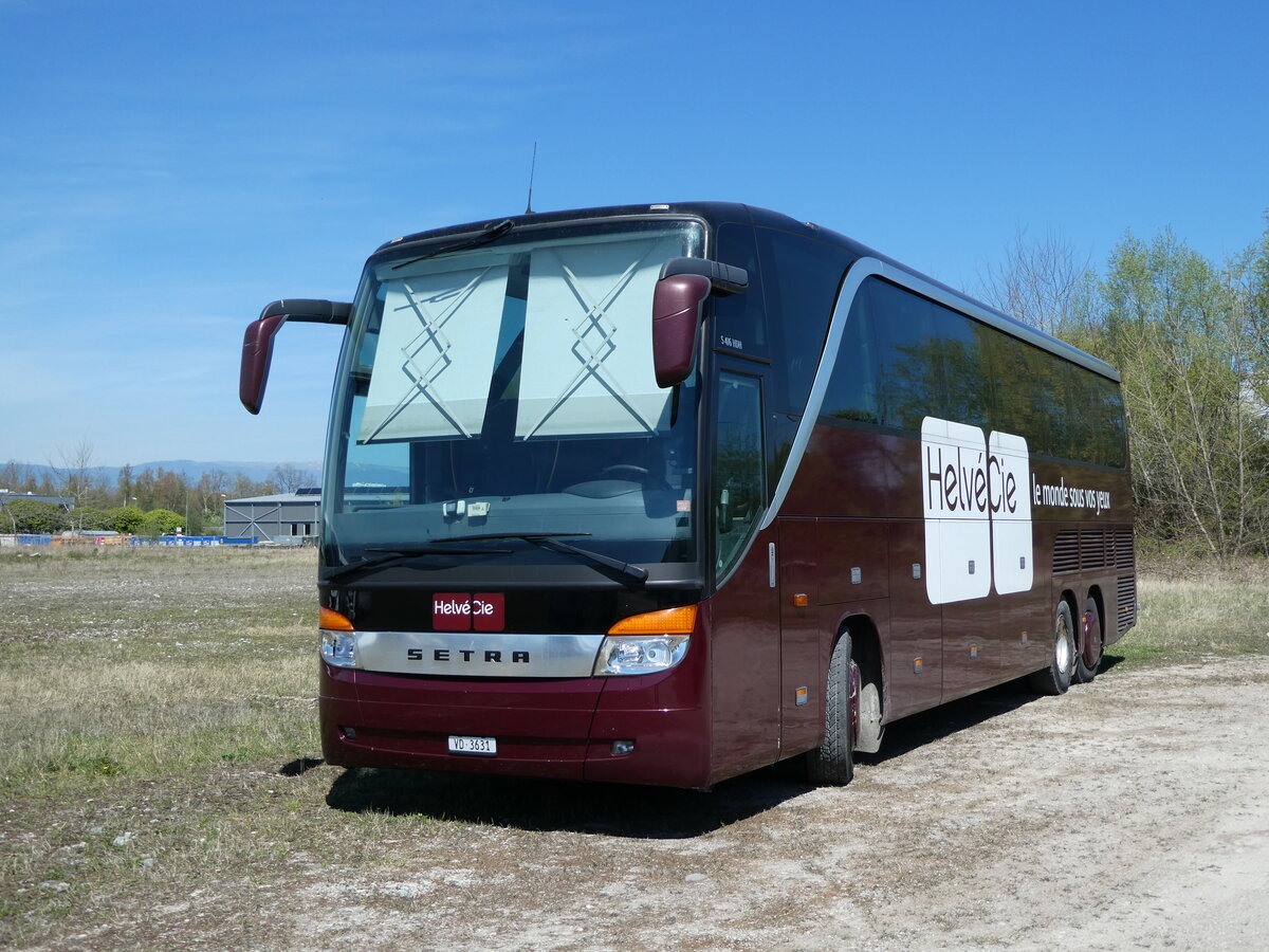 (234'773) - Helv�Cie, Satigny - VD 3631 - Setra am 18. April 2022 in Avenches, Route Industrielle