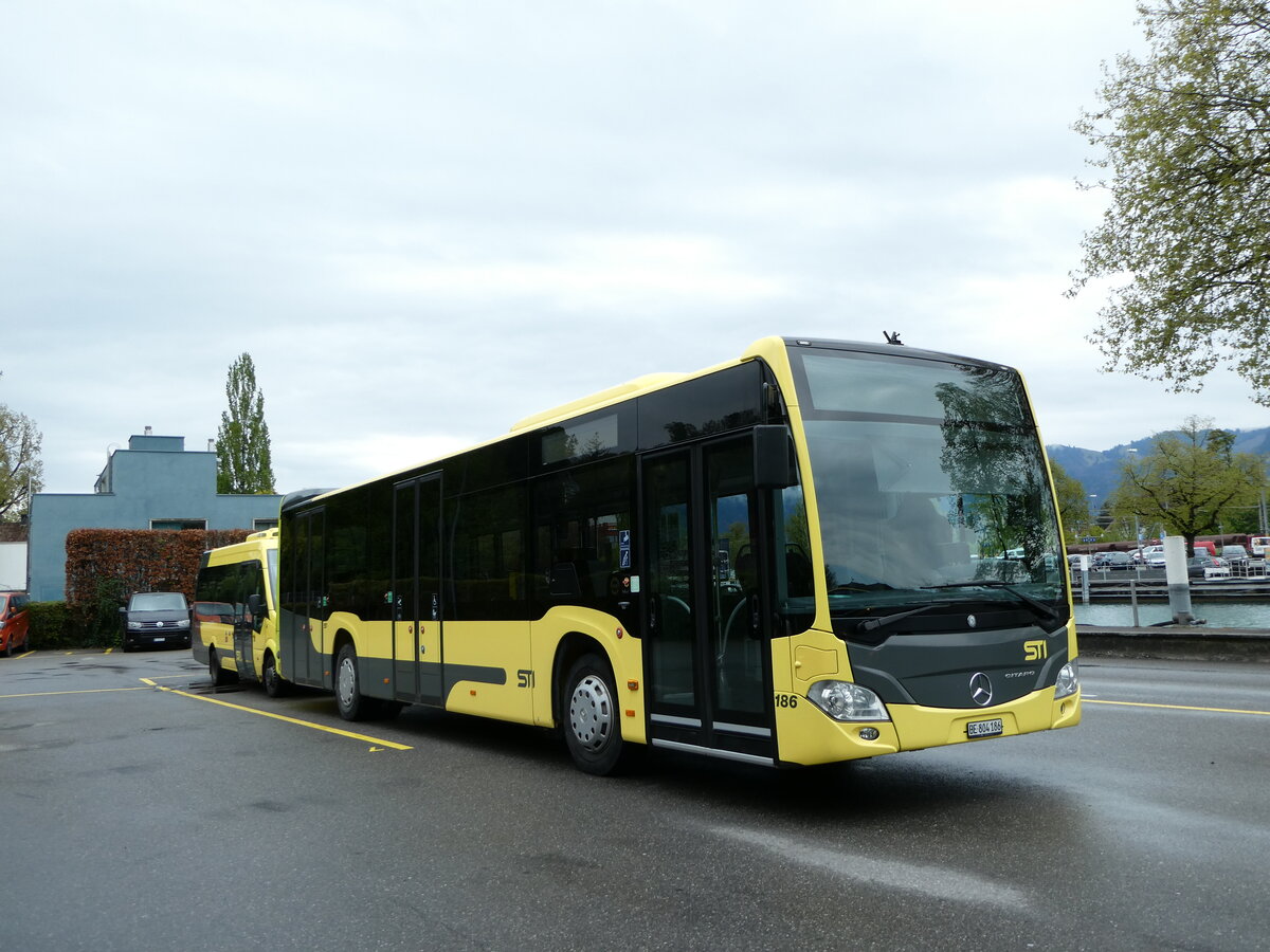 (234'832) - STI Thun - Nr. 186/BE 804'186 - Mercedes am 26. April 2022 bei der Schiffl�ndte Thun